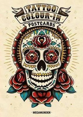 Tattoo Colour-In Postcards