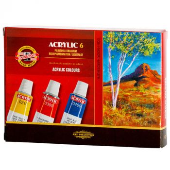Akryl farba set KOH-I-NOOR 16 ml 6 ks