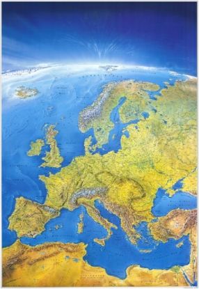 Panoramatická mapa Európa