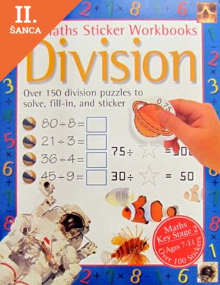 Lacná kniha Maths sticker Division