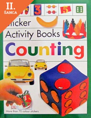 Lacná kniha Counting Sticker Activity Book