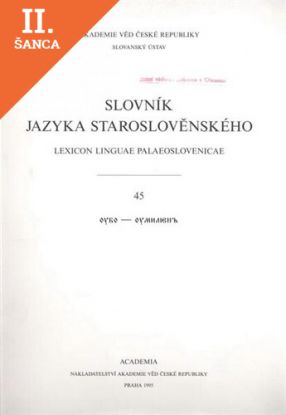 Lacná kniha Slovník jazyka staroslověnského