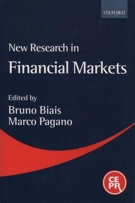 New research in financial markets