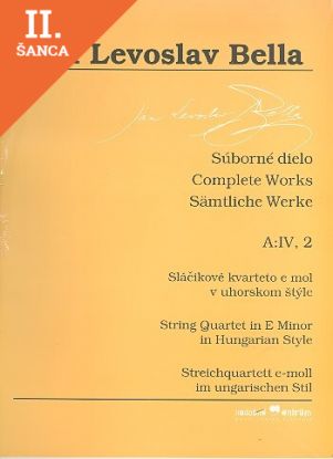 Lacná kniha Súborné dielo, A:IV, 2, Sláčikové kvarteto e mol v uhorskom štýle