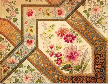 Filigree Floral Ivory Guest Book linked