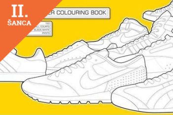 Lacná kniha The Sneaker Colouring Book