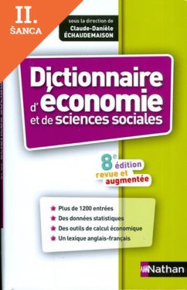 Lacná kniha Dictionnaire D´Économie Et Des Sciences Sociales