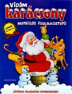 Vidám karácsony - matricás foglalkoztató