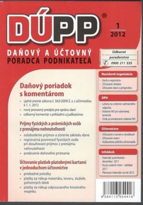 Daňový a účtovný poradca podnikateľa 1 2012