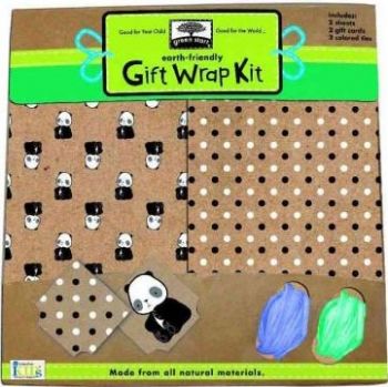 Green Start Gift Wrap - Pandamonium Earth