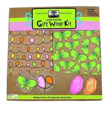 Green Start Gift Wrap - Butterfly Kisses