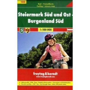 Steiermark Süd und Ost, Burgenland Süd cyklomapa 1:100 000 RK 105 FB