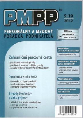 Personálny a mzdový poradca podnikateľa 9-10 2012