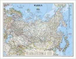 Rusko nástenná mapa politická FB