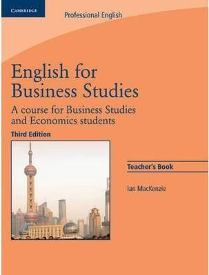 English for Business Studies 3rd Ed Teacher's Book