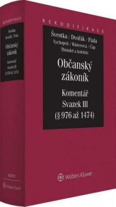 Občanský zákoník sv. III - dědické právo