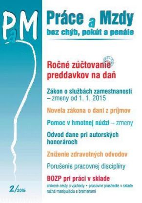 Práce a Mzdy 2 2015