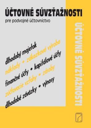 Účtovné súvzťažnosti pre podvojné účtovníctvo 2015