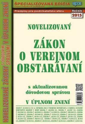 NZ 12 2015 o verejnom obstarávaní