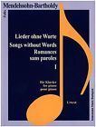 Mendelssohn-Bartholdy, Lieder ohne Worte I