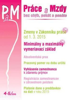 Práce a Mzdy 4-5 2015