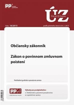 Úplné znenia zákonov 16/2015 Občiansky zákonník