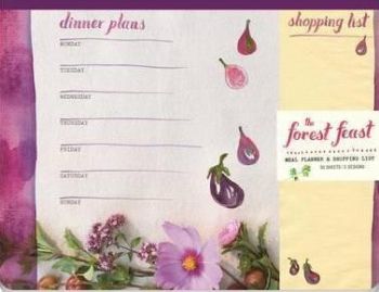 The Forest Feast Meal Planner and Shopping List: Magnetic Notepad, 50 Sheets, 5 Designs