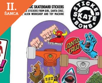 Lacná kniha Stickerbomb Skateboard