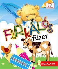 Firkálós füzet 2-3 éveseknek - Háziállatok