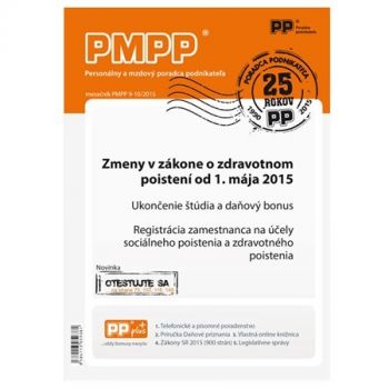 Personálny a mzdový poradca podnikateľa 9-10/2015 Zmeny v zákone o zdravotnom poistení od 1.mája 2015