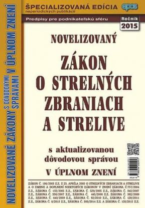 NZ 21/15 o strelných zbraniach a strelive