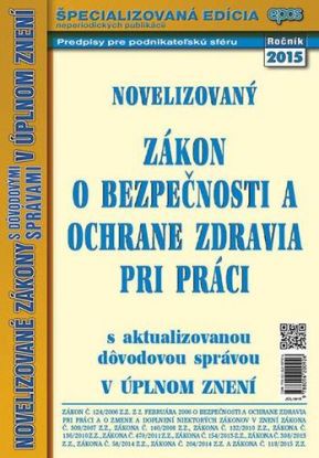 NZ 19/15 o bezpečnosti a ochrane zdravia pri práci