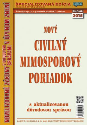 NZ 24/15 Civilný mimosporový poriadok