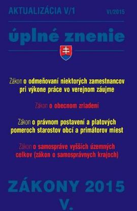 Zákony 2015 V. aktualizácia V 1