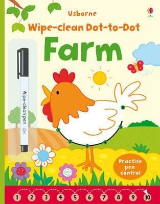 Wipe clean Dot-to-dot Farm