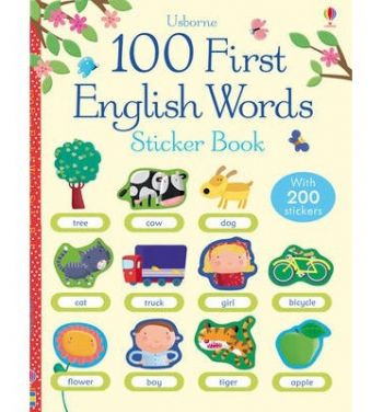 100 First English Words Sticker book