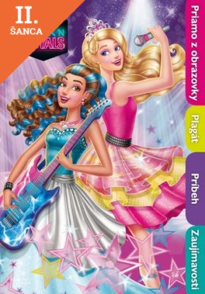 Lacná kniha Barbie Rock n´ Royals - knižka s plagátom