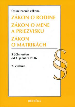 Zákon o rodine, Úzz, 2. vyd., 2015