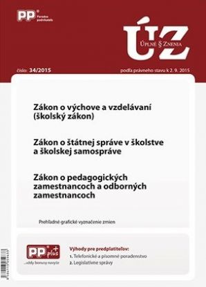 UZZ 34 2015 Zákon o výchove a vzdelávan