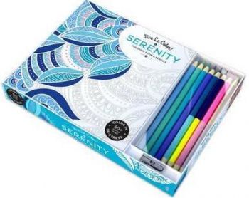 Vive Le Color Serenity Coloring Book and Pencils