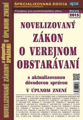 Novelizovaný zákon o verejnom obstarávaní 30 2015