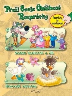 Sedem kozliatok a vlk / Škaredé káčatko Rozprávky so samolepkami