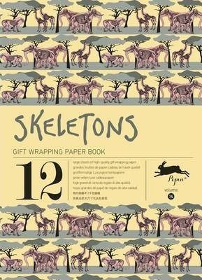Skeletons gift wrap
