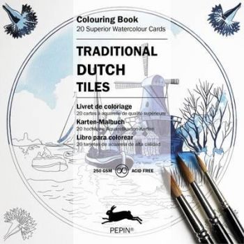 Traditional Dutch Tiles - Colouring Card Book