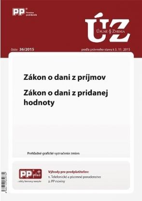 UZZ 36/2015 Zákon o dani z príjmov. Z...