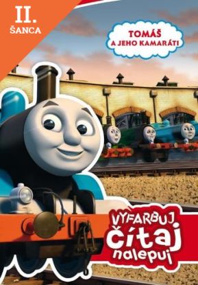 Lacná kniha Tomáš a jeho kamaráti- Vyfarbuj, čítaj, nalepuj
