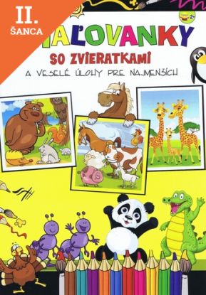 Lacná kniha Maľovanky so zvieratkami a veselé úlohy