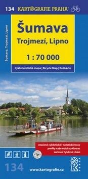 Šumava Trojmezí, Lipno 1:70 000 cyklomapa