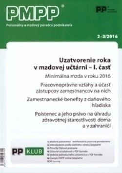 PMPP 2-3/2016 Uzatvorenie roka v mzdovej učtárni - I. časť