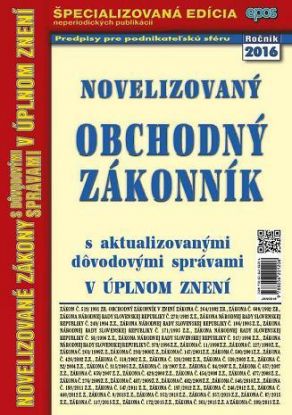 Novelizovaný obchodný zákonník 8 2016